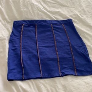 PrettyLittleThing blue mini skirt